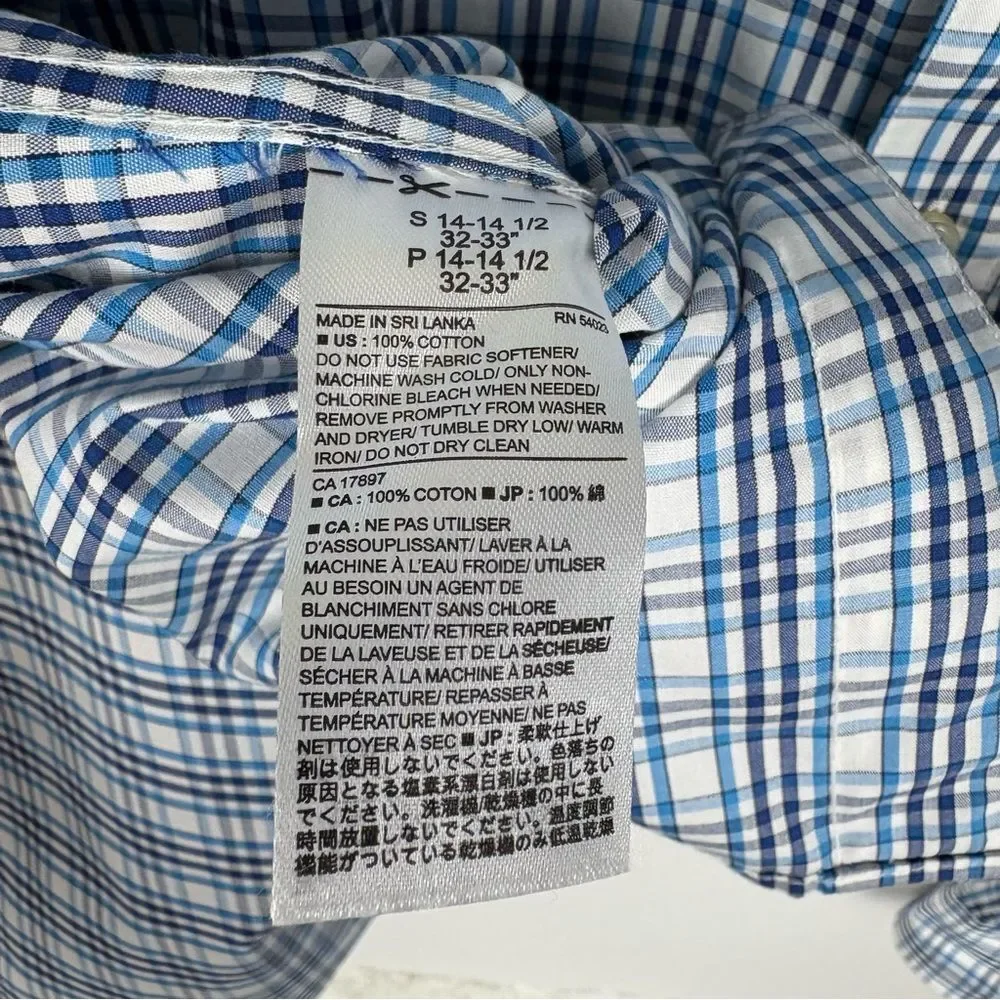 Banana Republic Button Down Plaid‎ Styled Dress Shirt